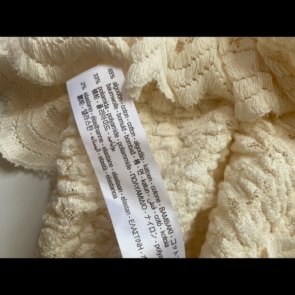 Zara textured crop top cream M - Picture 6 of 8